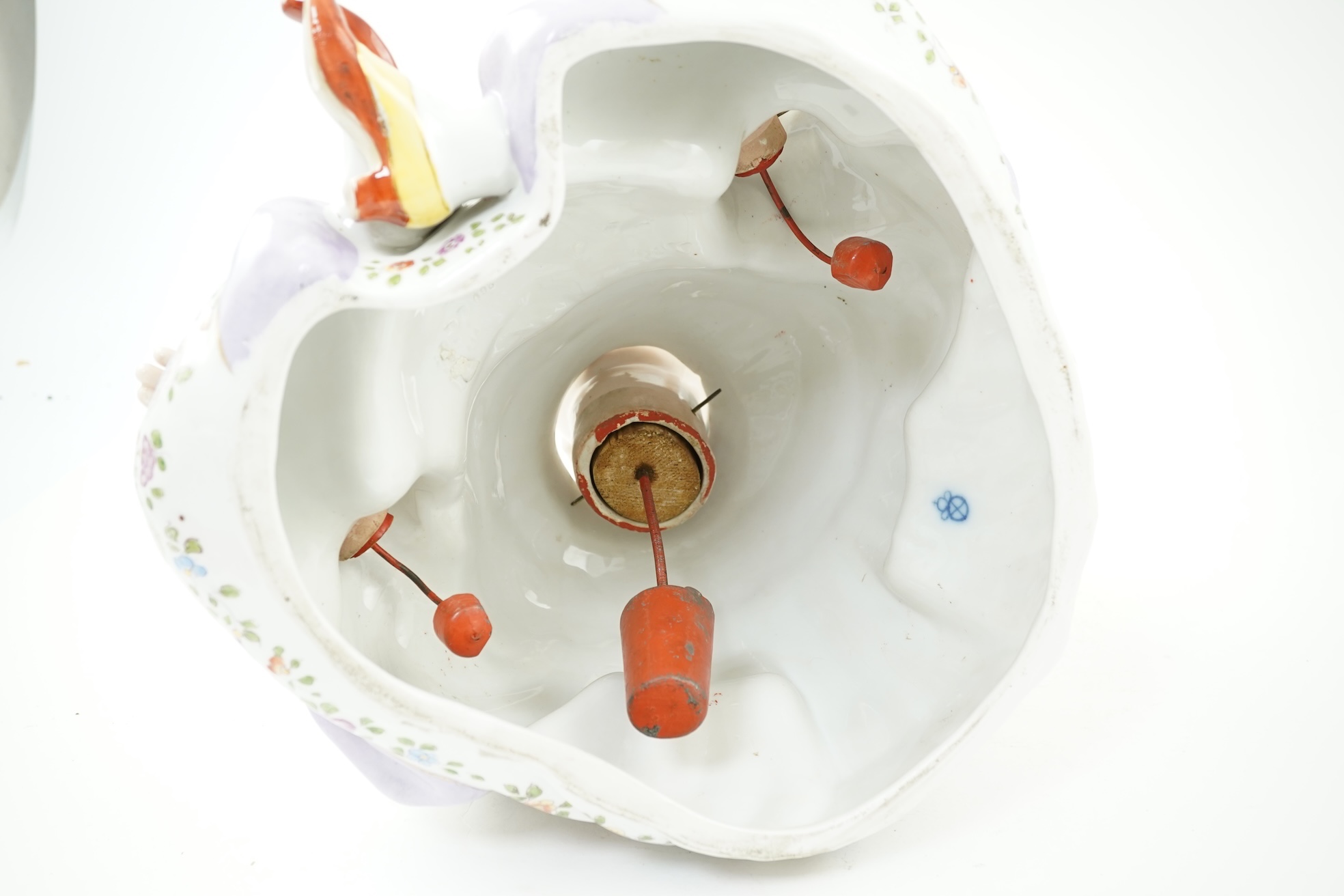 A large Continental porcelain figure of a seated nodding Buddha, early 20th century